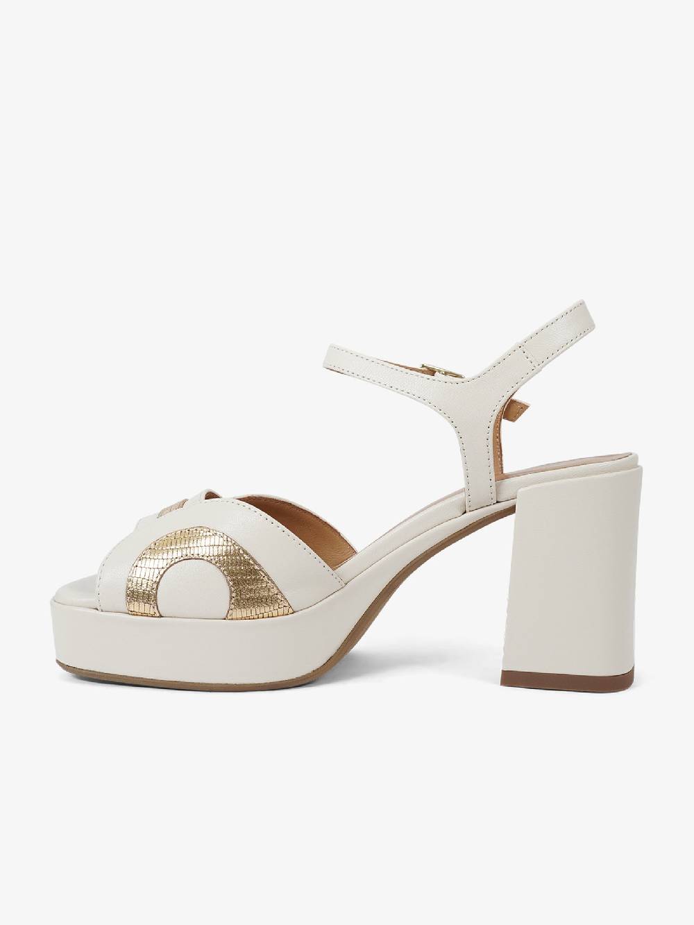 SORELLI Sandali con plateau Livia 2067/LIVIA donna pelle panna 2025