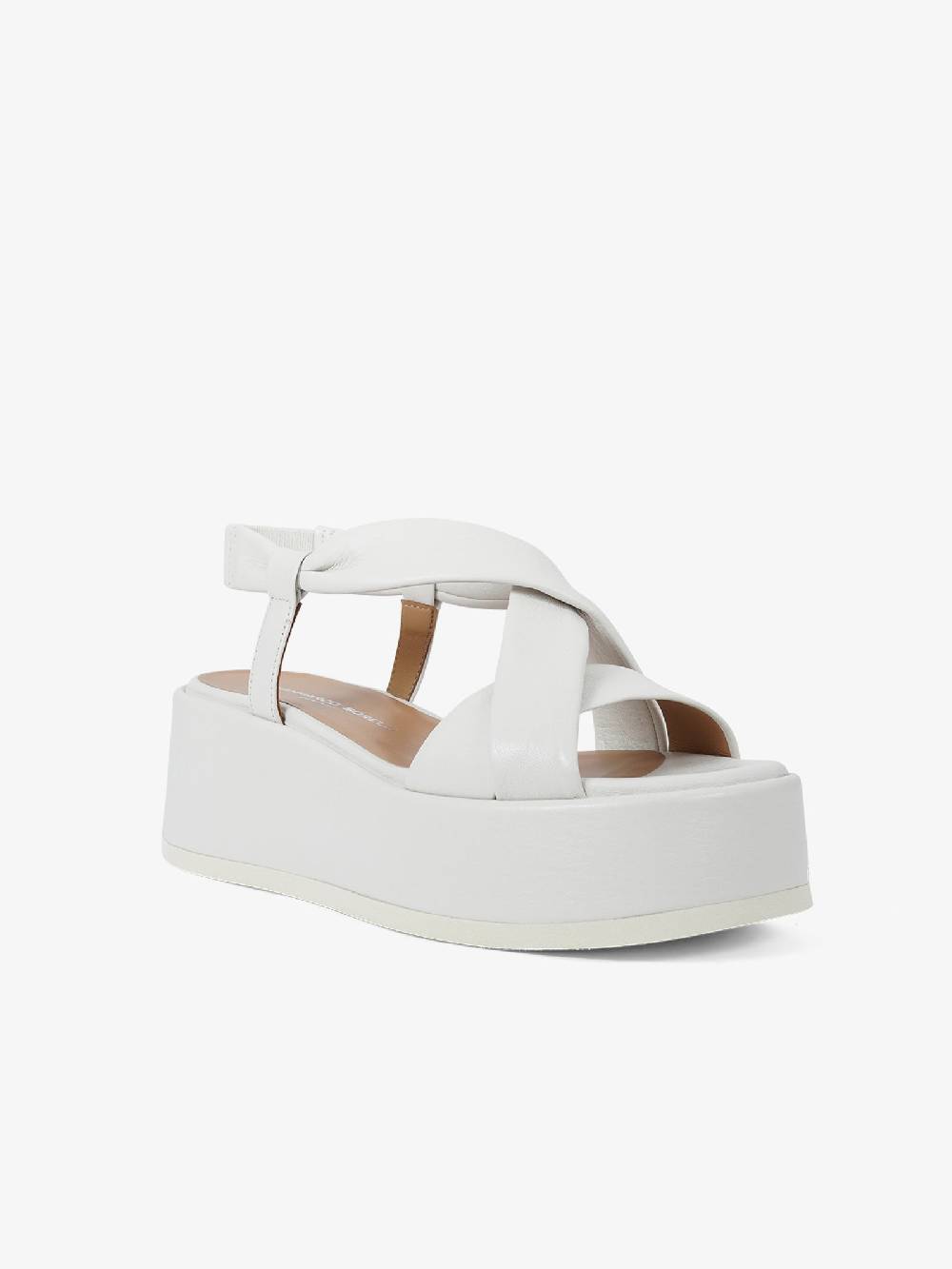 SORELLI Sandali con zeppa Kira 1946/KIRA/MS donna pelle bianco In Linea