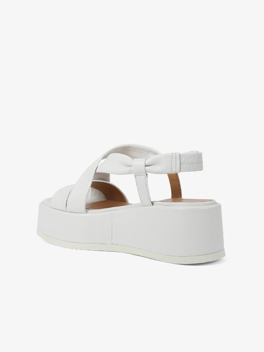 SORELLI Sandali con zeppa Kira 1946/KIRA/MS donna pelle bianco In Linea