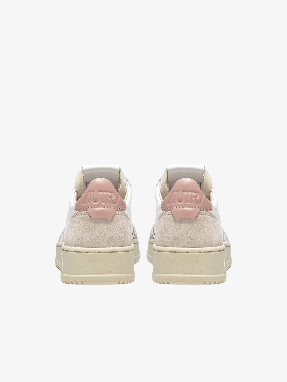 AUTRY Sneakers AULW donna in pelle bianco/rosa Qualità Garantita