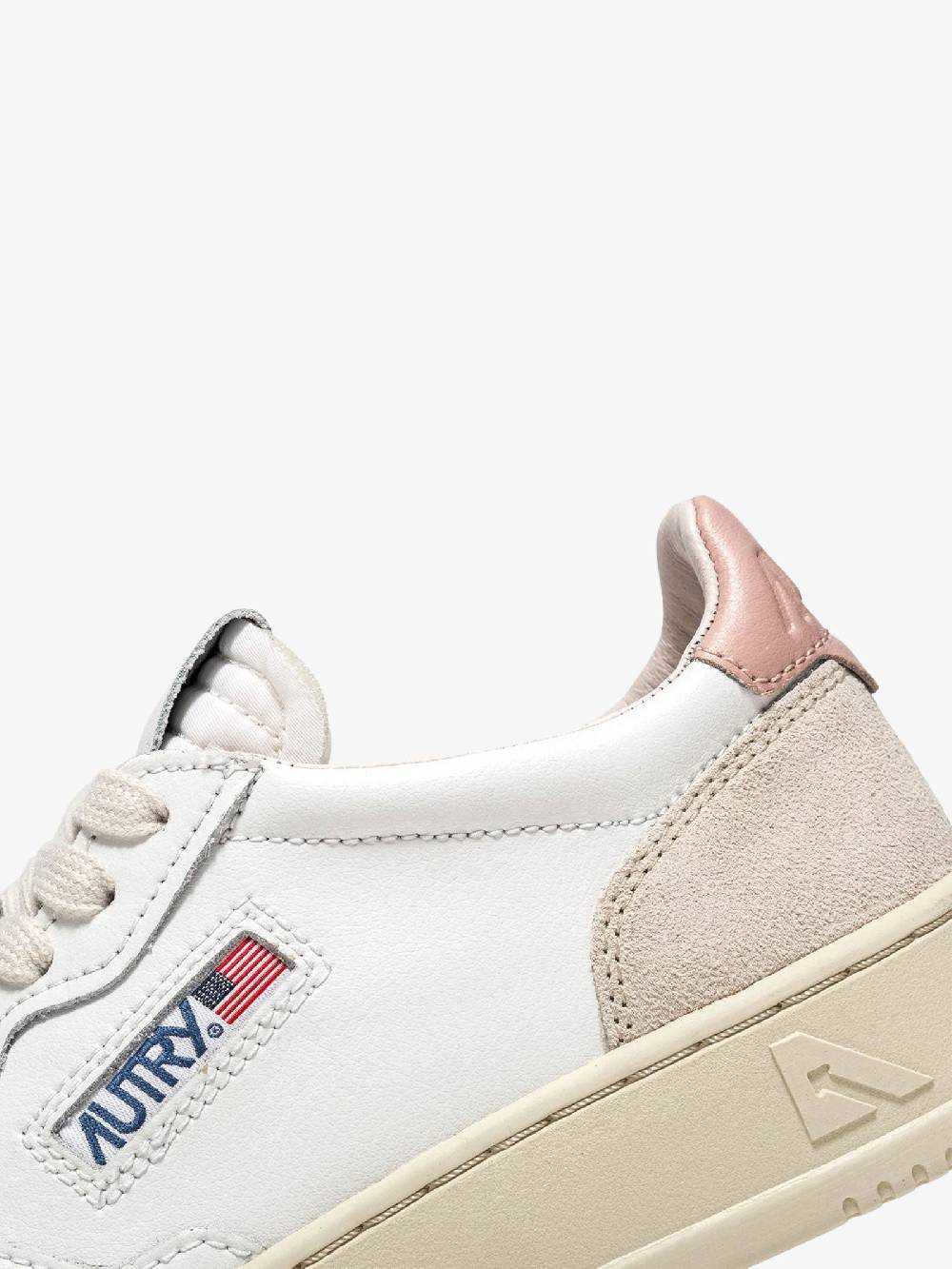 AUTRY Sneakers AULW donna in pelle bianco/rosa Qualità Garantita