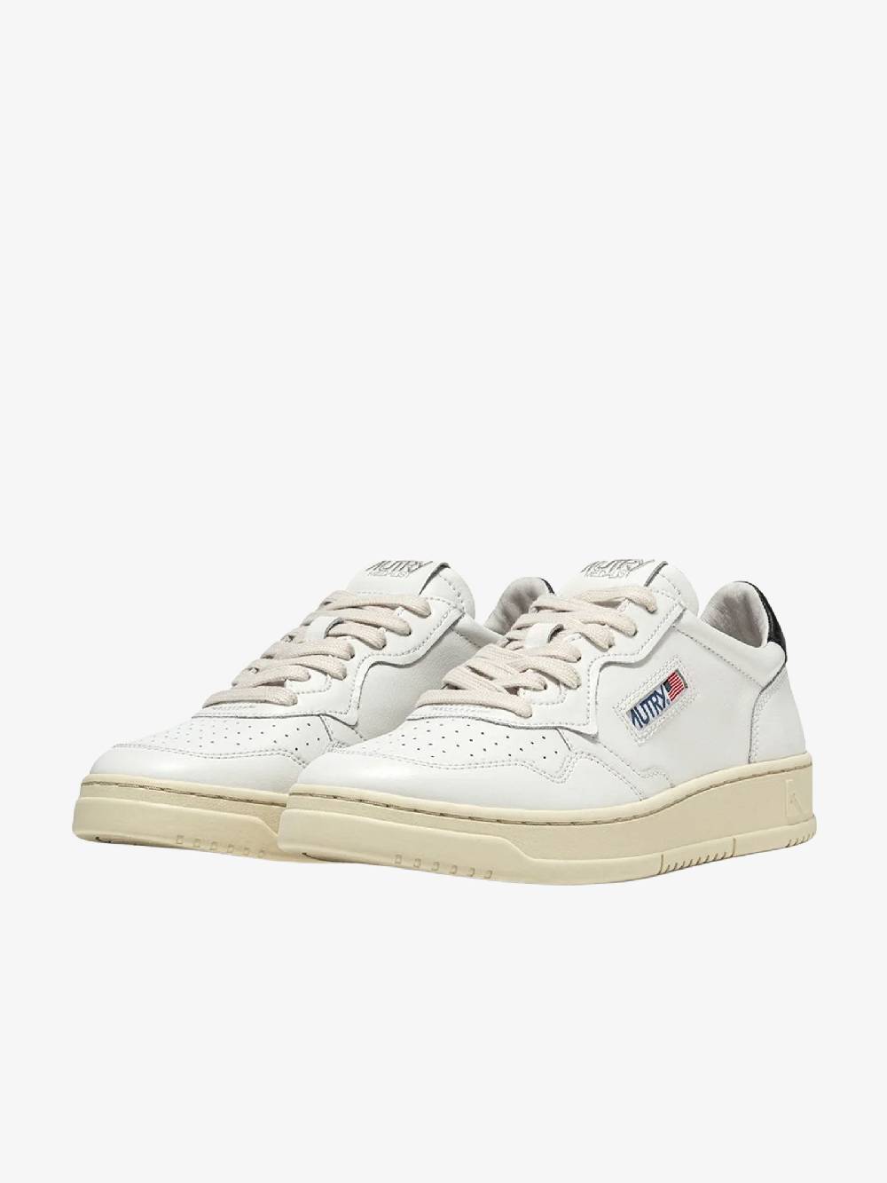 AUTRY Sneakers AULW donna in pelle bianco/nero Negozi Online