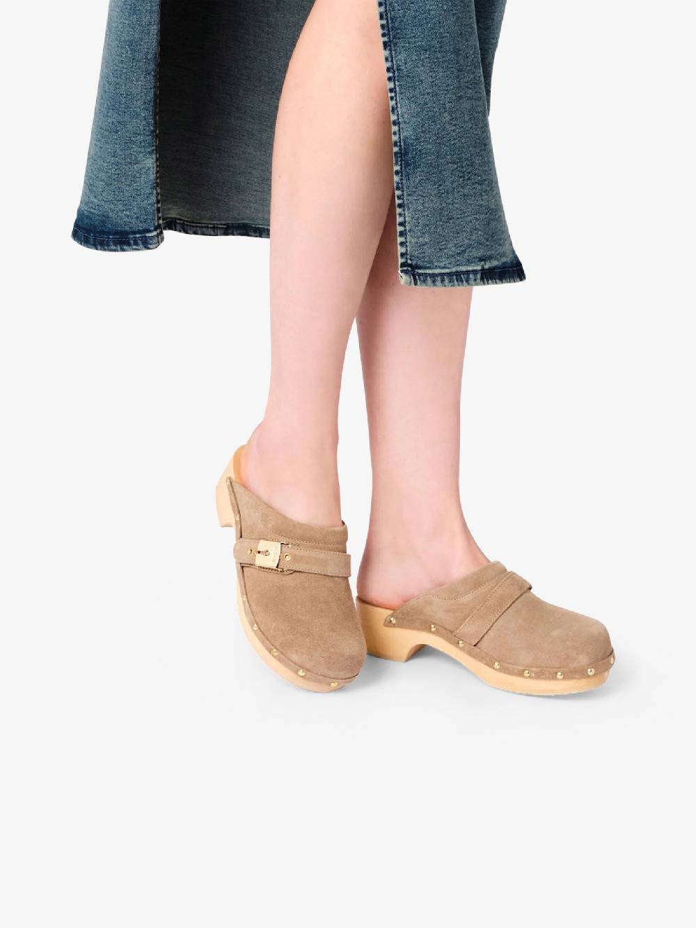 SCHOLL Sabot Pescura Clog 50 SL.F303571002 donna camoscio beige Sottocosto