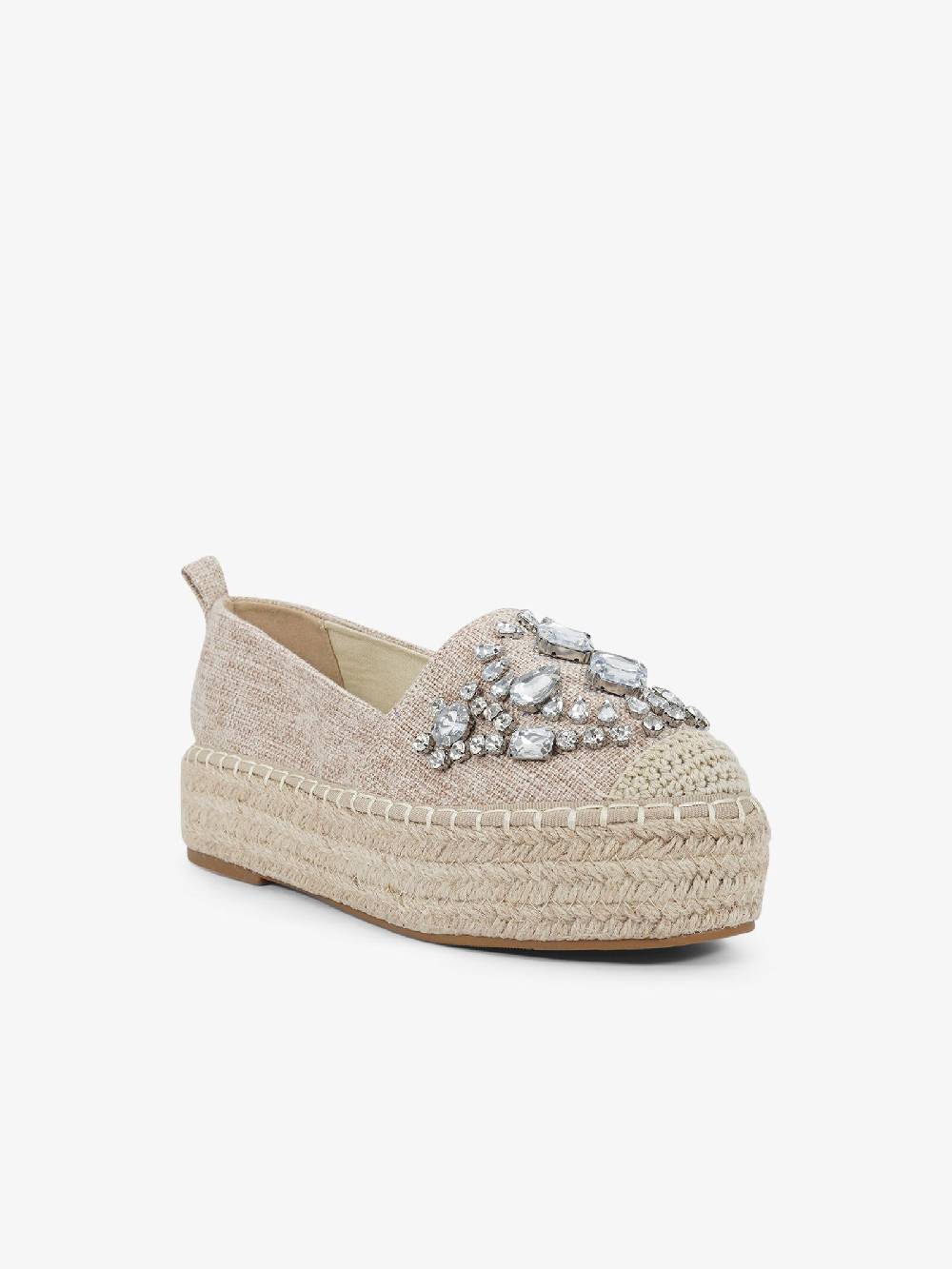 EXE' Espadrillas J2026A-L2 donna canvas beige Presa