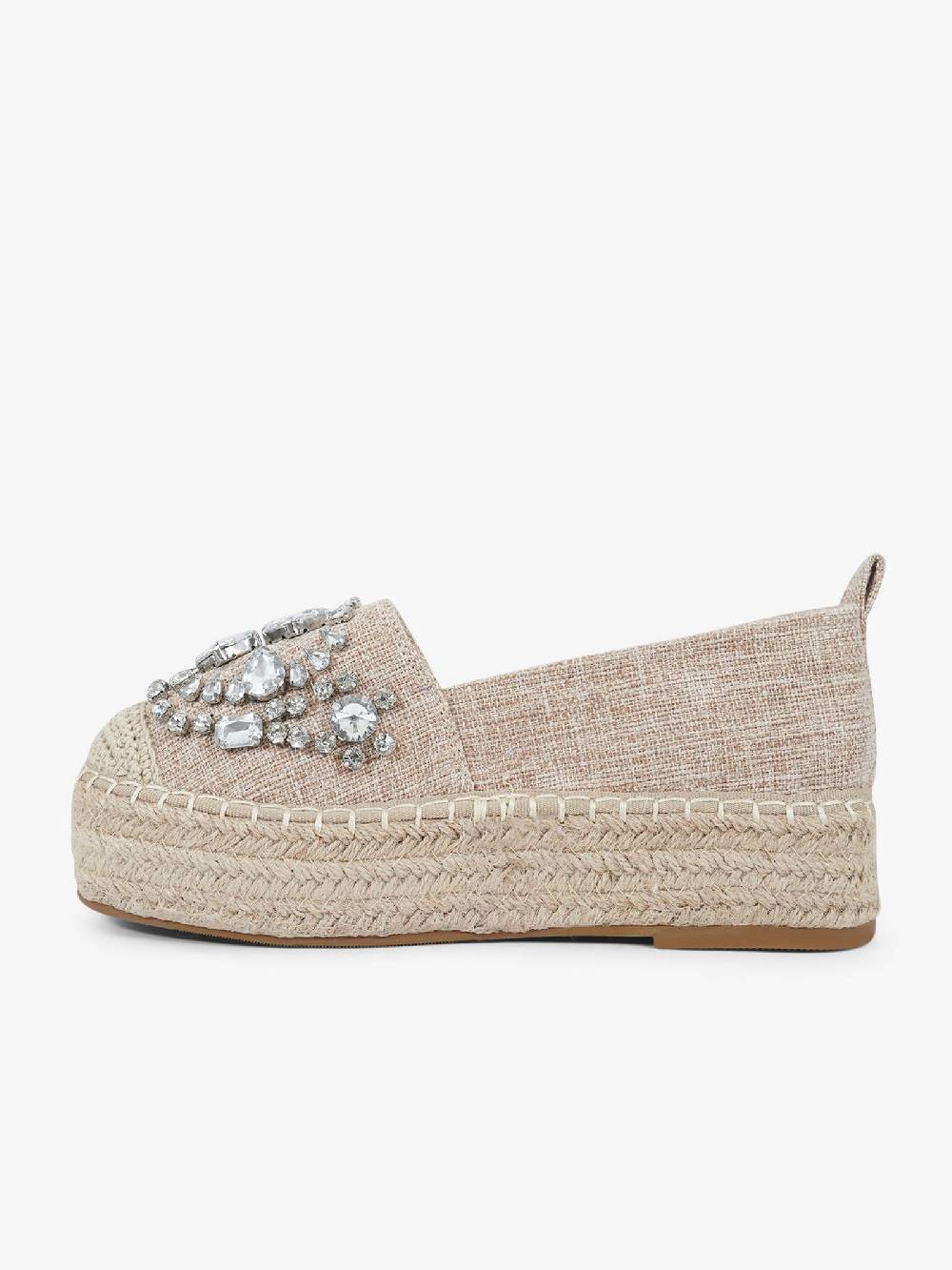 EXE' Espadrillas J2026A-L2 donna canvas beige Presa