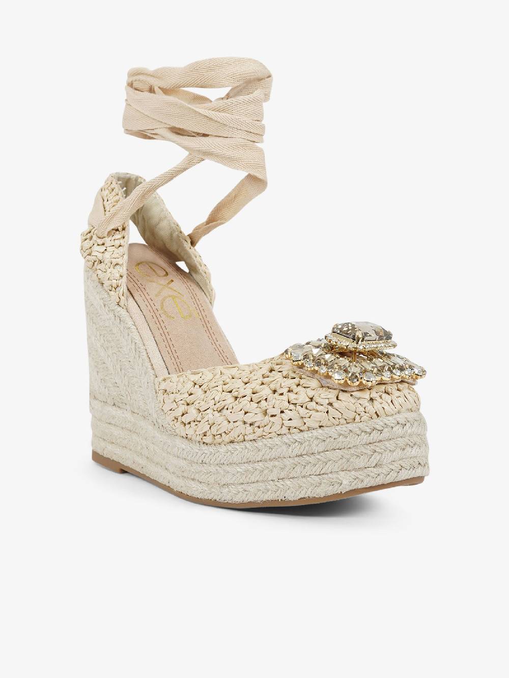 EXE' Espadrillas 23105-23 donna rafia beige Sconto