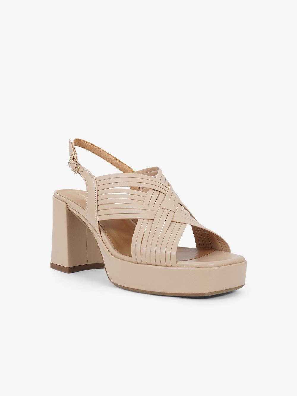 SORELLI Sandali con plateau 2229/LIVIA donna pelle beige Economico