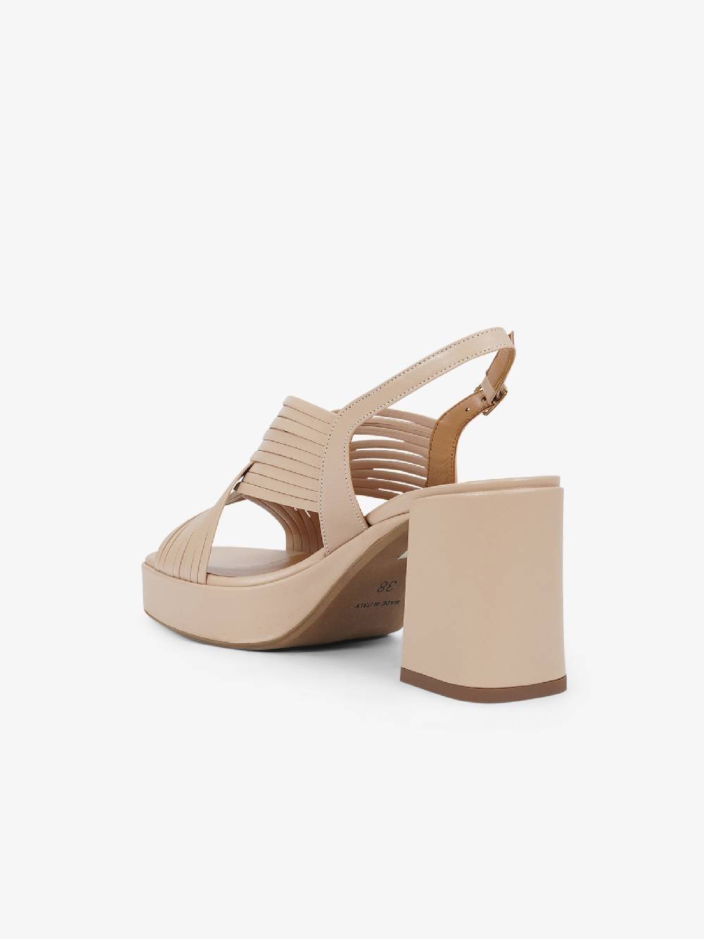 SORELLI Sandali con plateau 2229/LIVIA donna pelle beige Economico