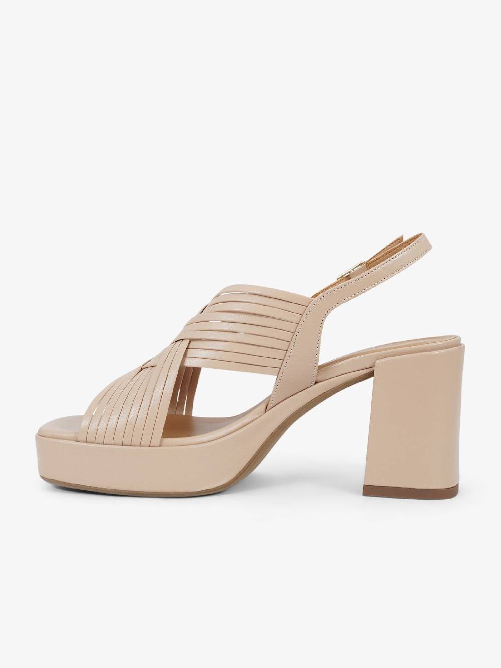 SORELLI Sandali con plateau 2229/LIVIA donna pelle beige Economico