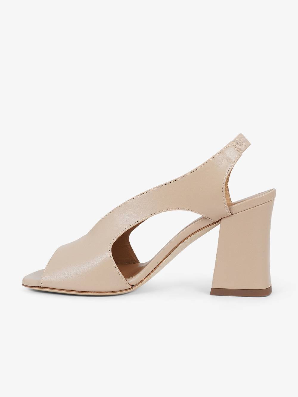 SORELLI Sandali con tacco 2164/ALBA donna pelle beige Nuova