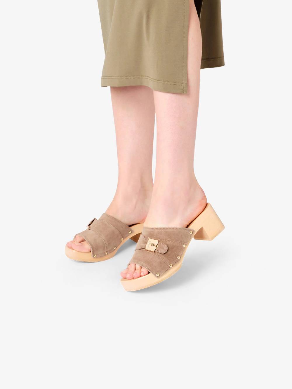 SCHOLL Sandali con plateau Pescura Sarah SL.F299811002 donna camoscio beige Saldi