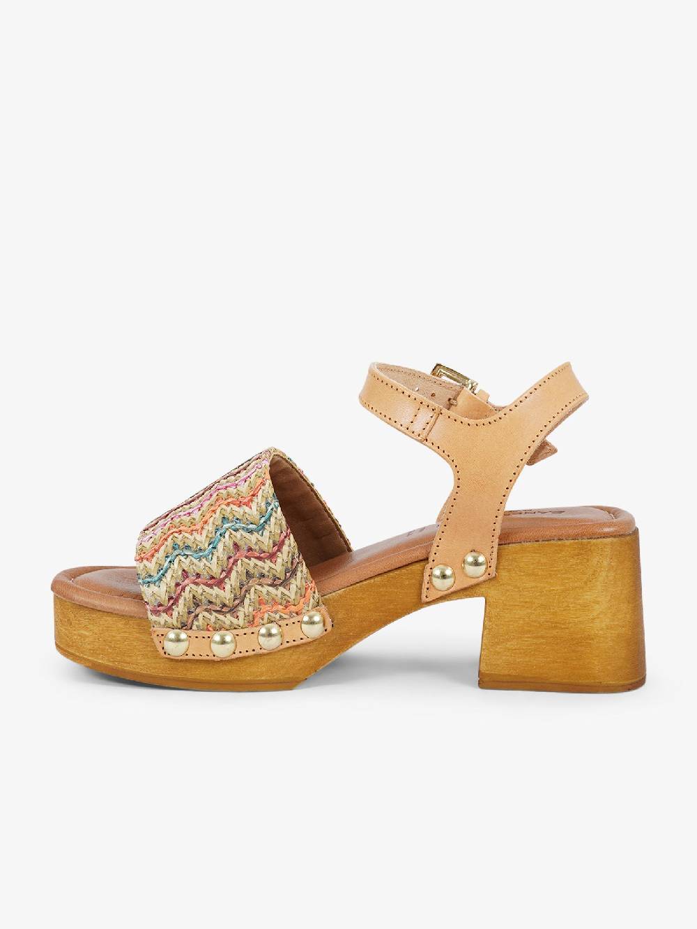 SANDRO ROSI Sandali con plateau Caraibi 8926 donna rafia multicolor Offerte