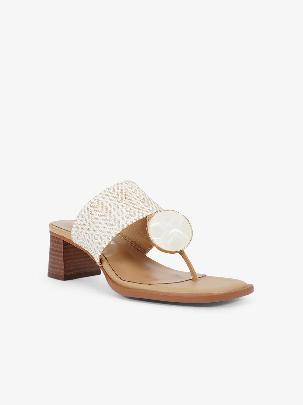 NOA HARMON Sandali con tacco Petra 9227 donna rafia bianco Hotsell