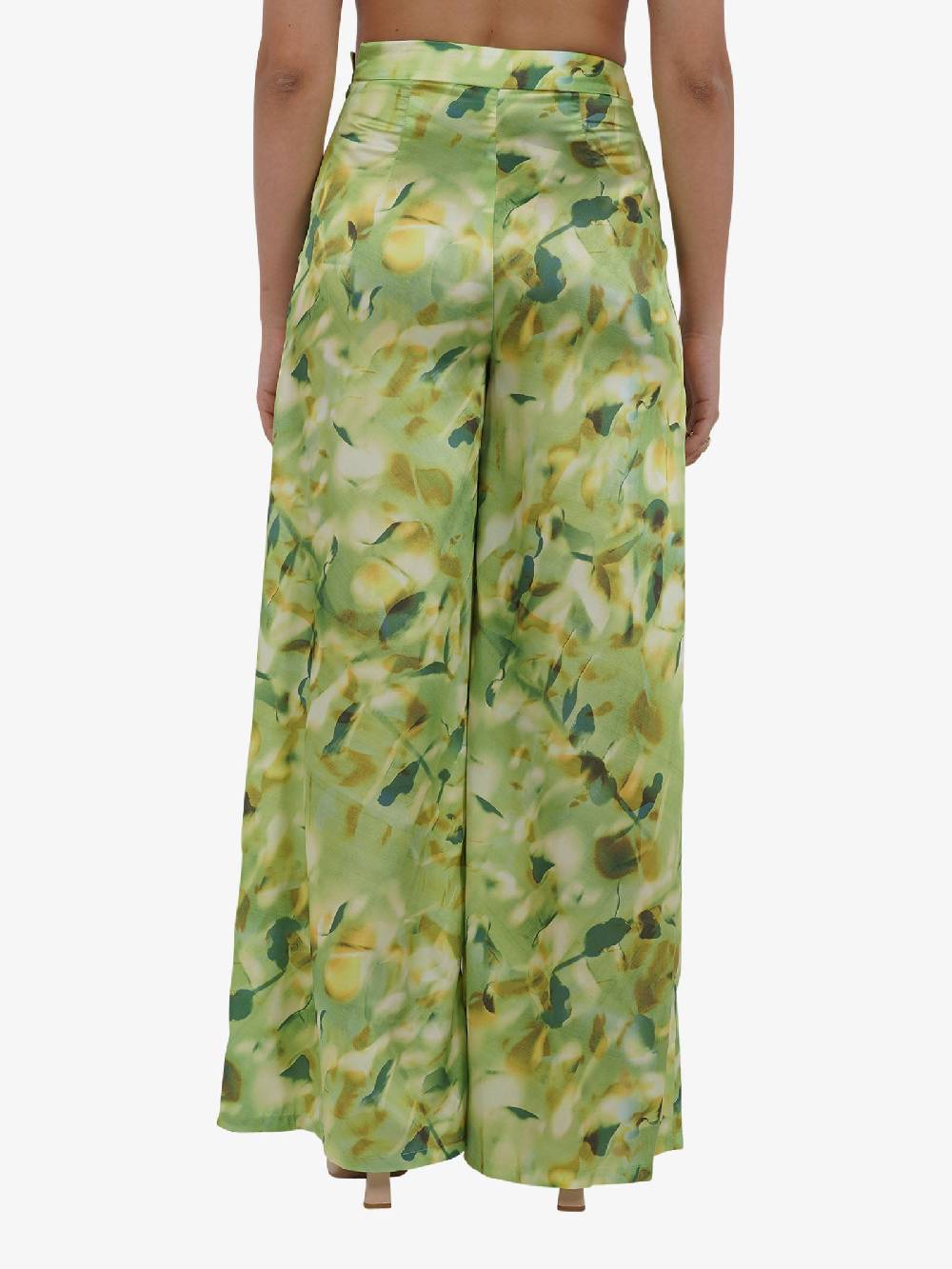 GLAMOROUS Pantalone a gamba larga AC2413 donna verde Nuovi prodotti