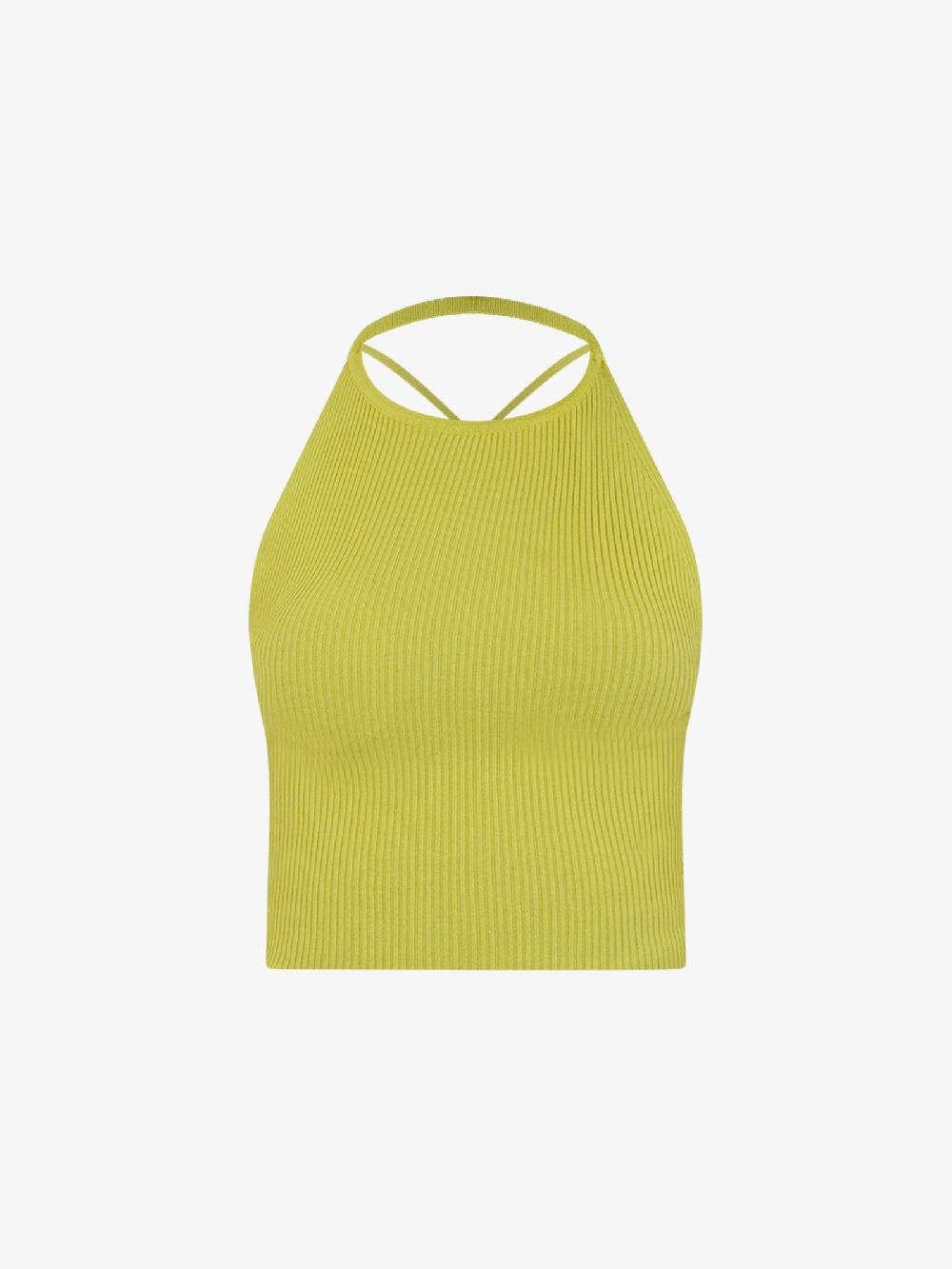 VICOLO Top scollo all'americana 22063B donna viscosa verde Offerte stagionali