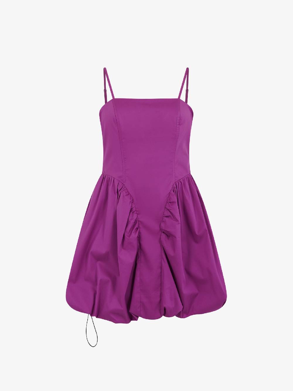 JIJIL Abito midi con arricciatura AB117 donna cotone fucsia Offerte giornaliere