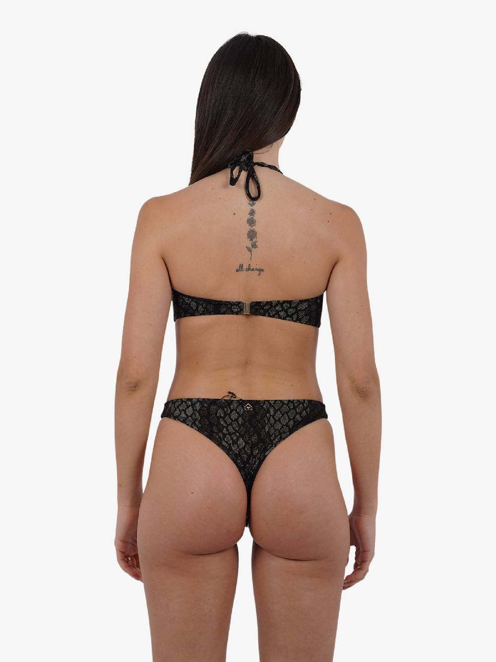 MISS BIKINI Costume da bagno trikini pitonato V4103O donna marrone Fino al 65% di sconto