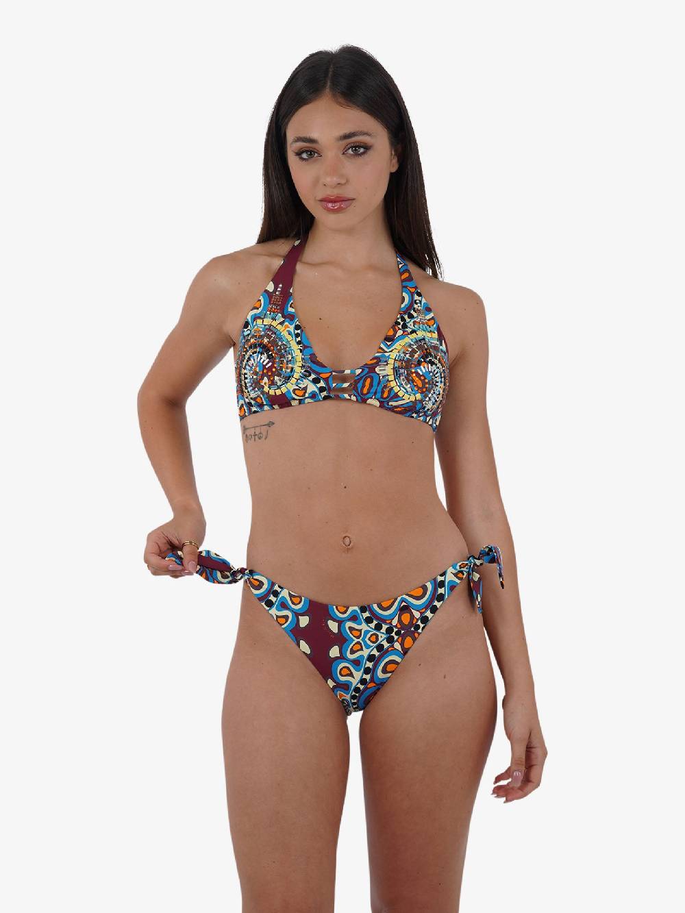 MISS BIKINI Costume da bagno bikini triangolo a vela V4002S donna multicolor Solo un giorno rimasto