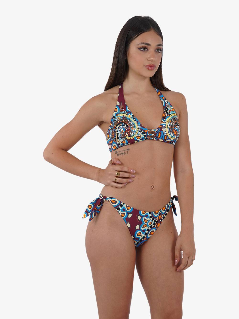 MISS BIKINI Costume da bagno bikini triangolo a vela V4002S donna multicolor Solo un giorno rimasto