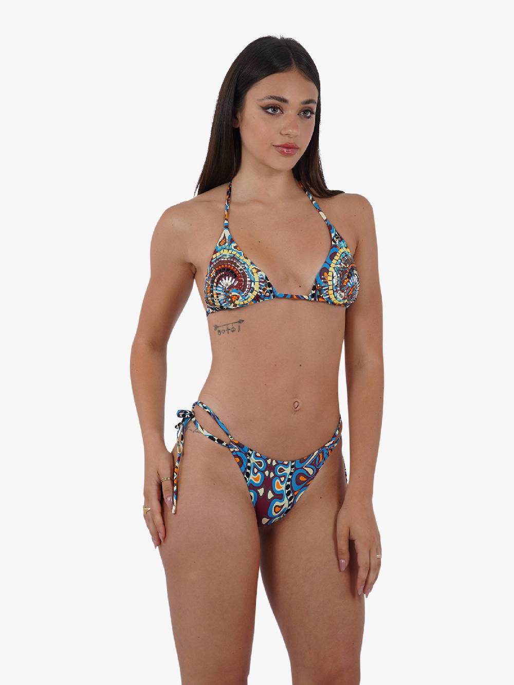 MISS BIKINI Costume da bagno bikini triangolo con spirale V4001S donna multicolor Super sconto