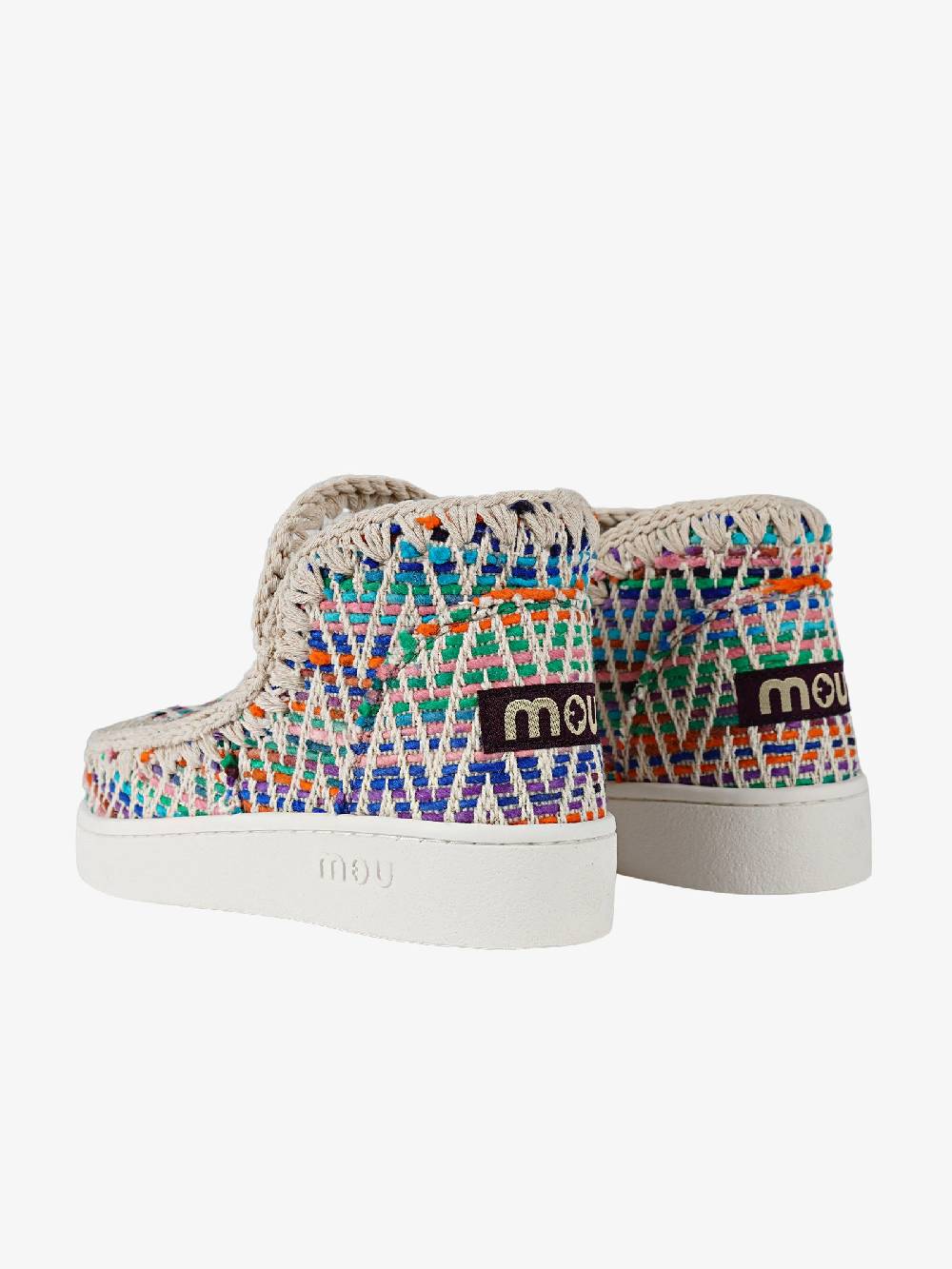 MOU Sneakers Eskimo Summer donna intrecciata multicolore In vendita