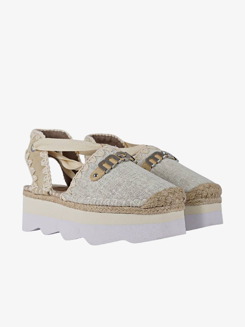 MOU Sandali 01 Platform donna beige 50% di sconto per tempo limitato