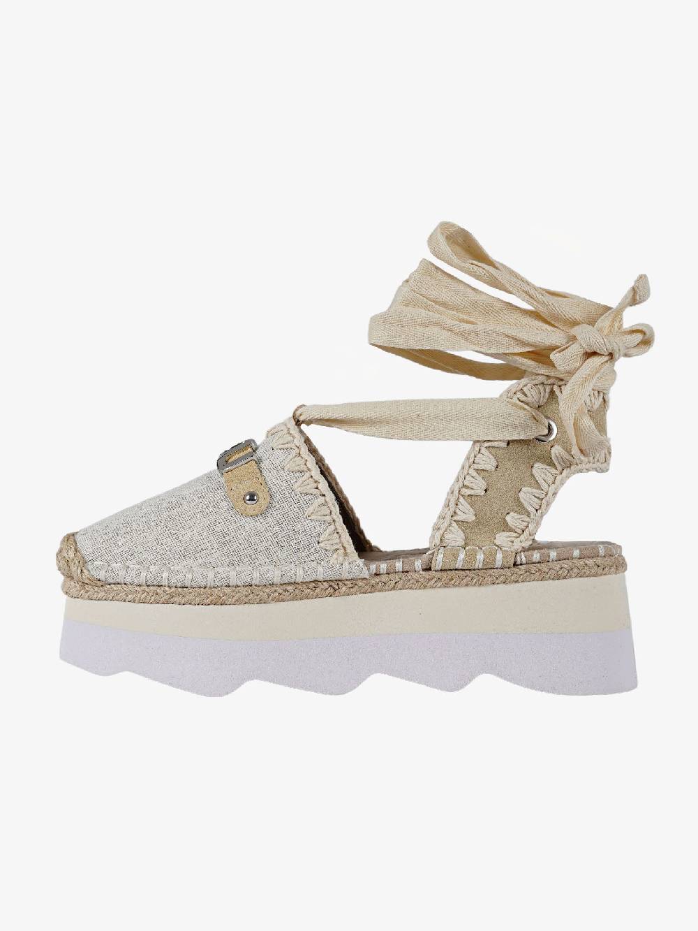 MOU Sandali 01 Platform donna beige 50% di sconto per tempo limitato