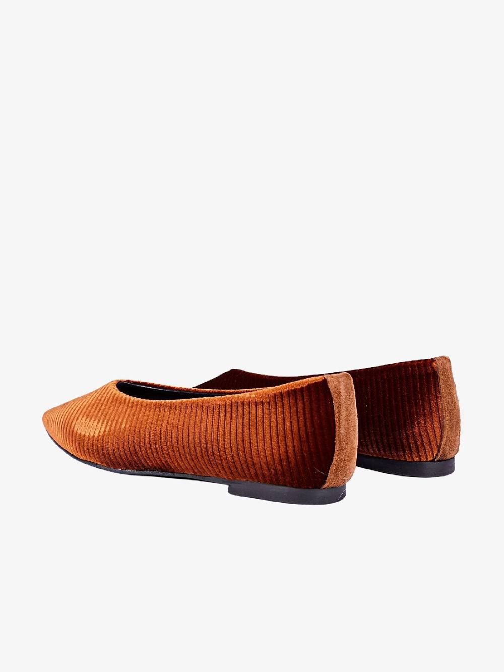 GIULIA NERI Ballerine in velluto donna marrone In Linea