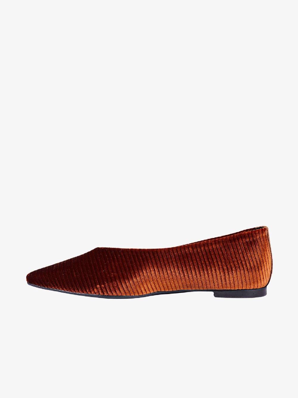GIULIA NERI Ballerine in velluto donna marrone In Linea