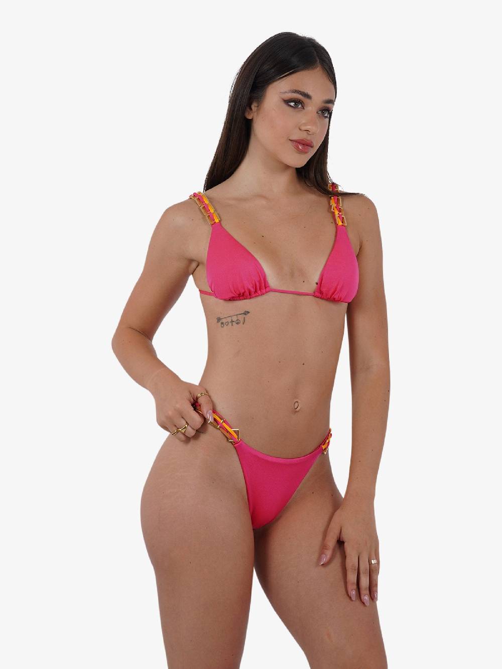 DISTRICT BY MARGHERITA MAZZEI Costume da bagno slip chiuso 4FQ58 donna fucsia Sottocosto