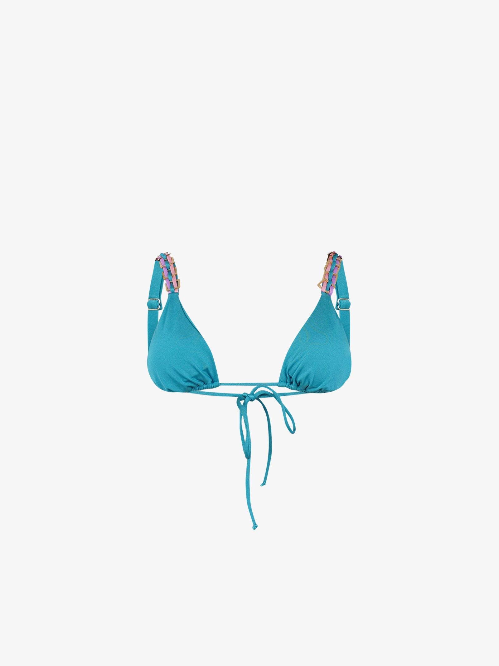 DISTRICT BY MARGHERITA MAZZEI Costume da bagno bikini triangolo 4FQ30 donna azzurro Novità
