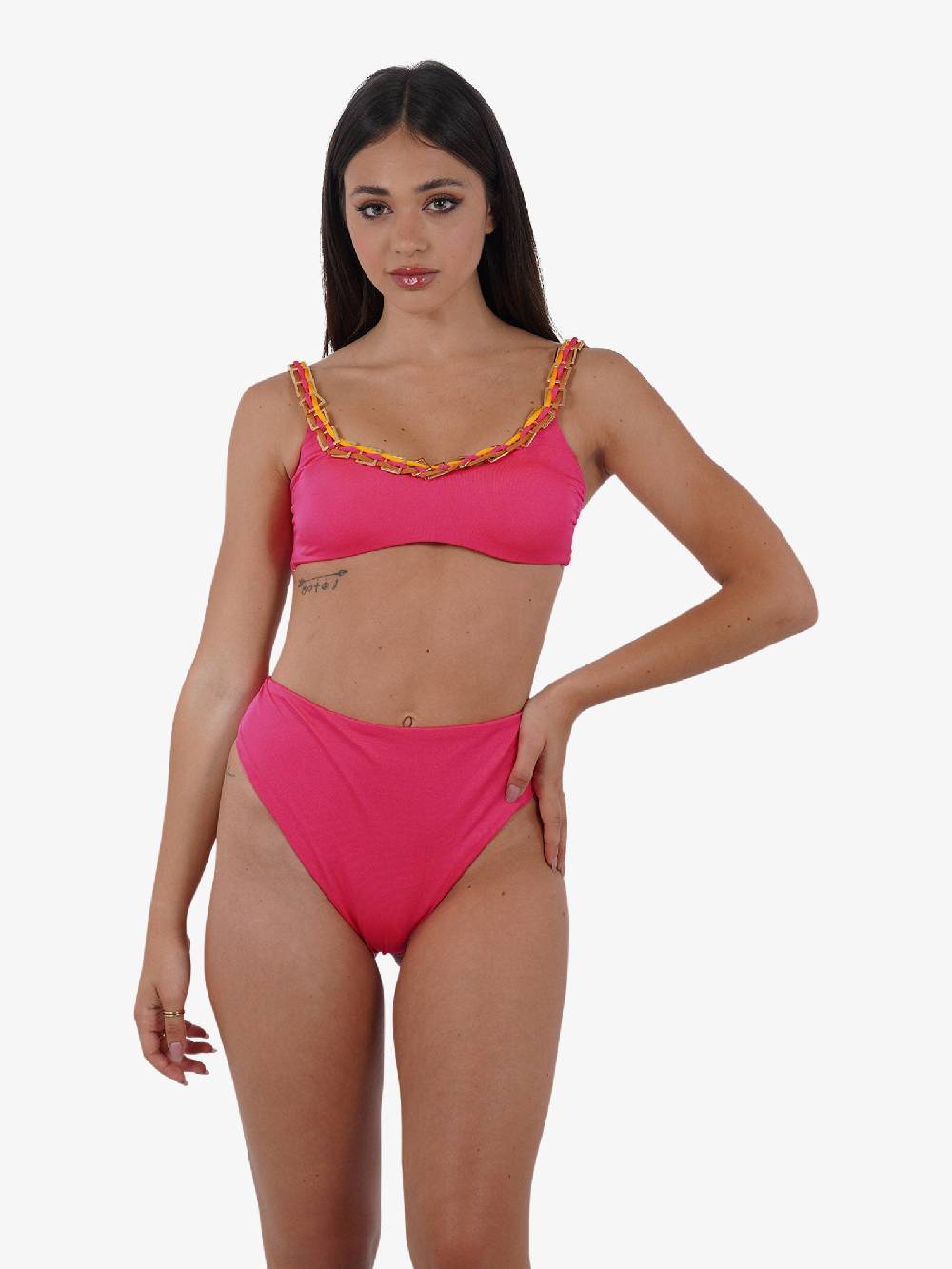 DISTRICT BY MARGHERITA MAZZEI Costume da bagno bikini brassiere 4FQ18 donna fucsia Economico