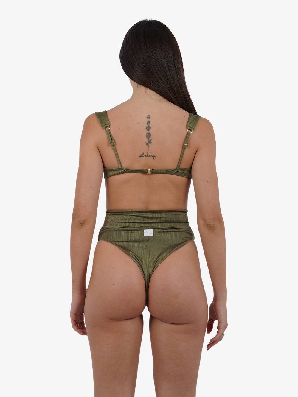 COTAZUR Costume da bagno bikini fascia conchiglia CTZ01428 donna verde Vendita Calda