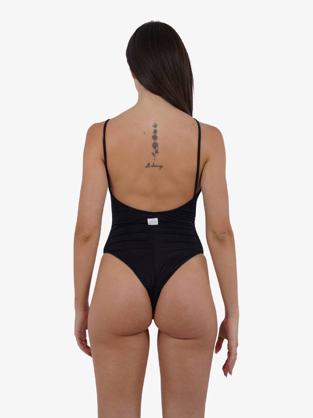 COTAZUR Costume da bagno intero microrete CTZ01425 donna nero Saldi Di Fabbrica
