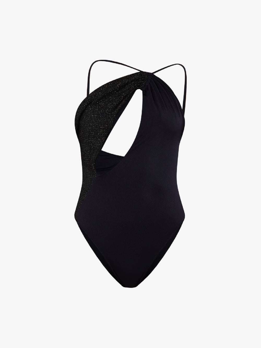COTAZUR Costume da bagno intero microrete CTZ01425 donna nero Saldi Di Fabbrica