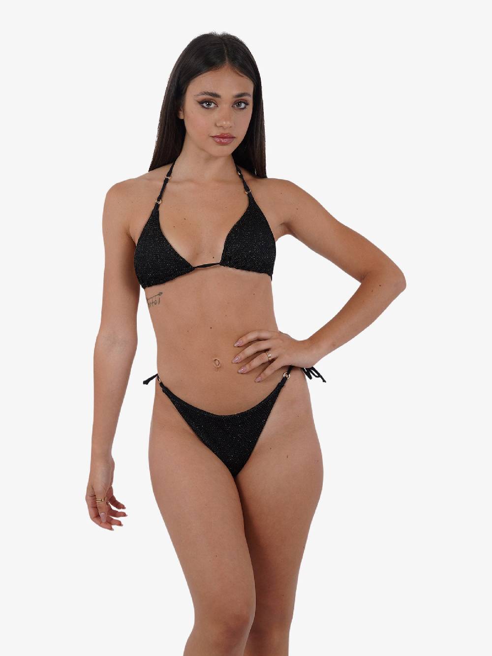COTAZUR Costume da bagno triangolo microrete CTZ01424 donna nero I Più Venduti