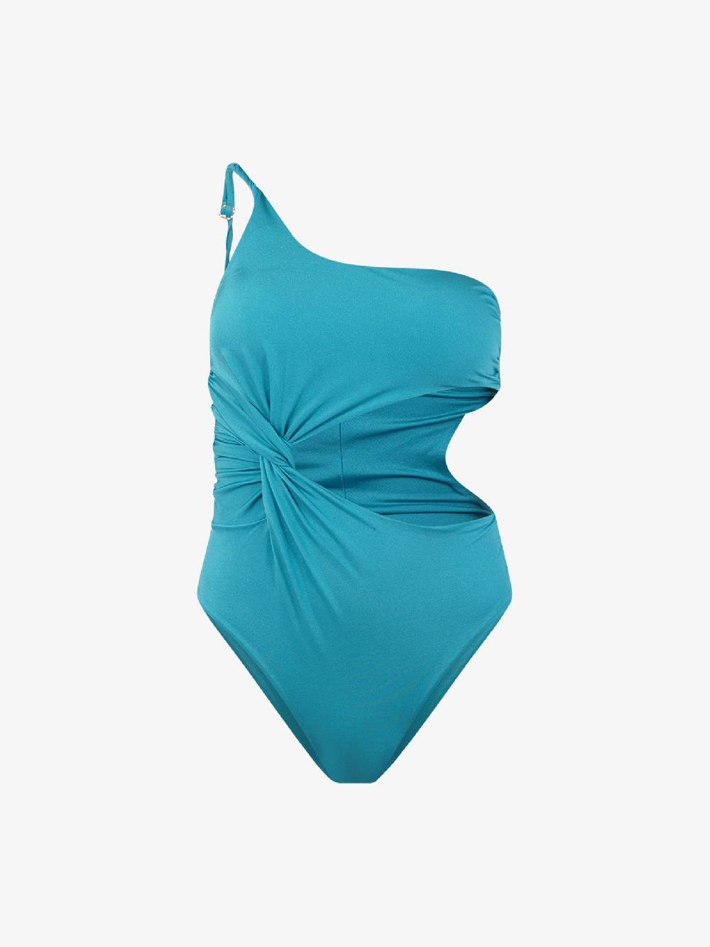COTAZUR Costume da bagno intero drappeggiato CTZ01357 donna azzurro Spedizione gratuita