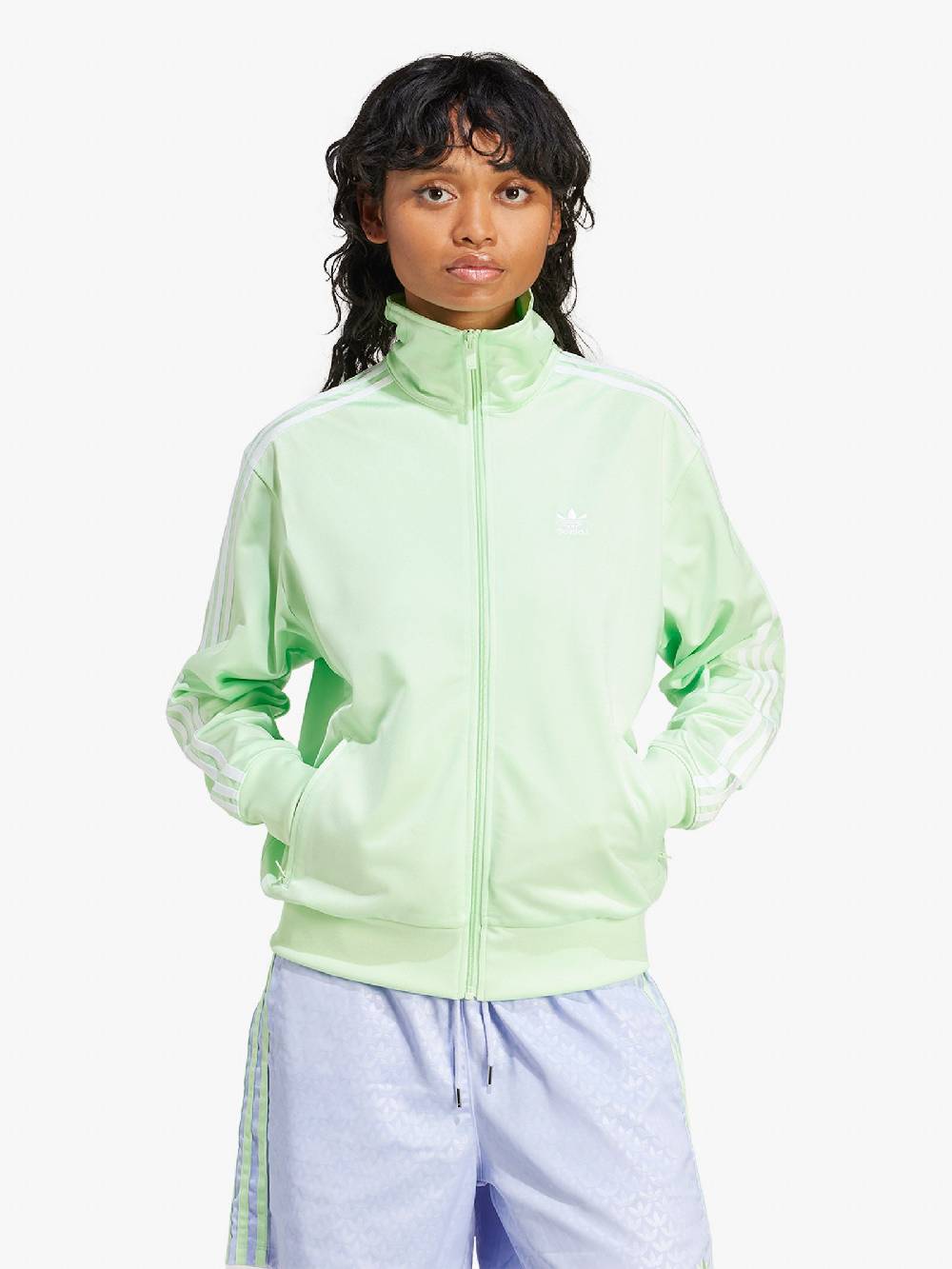 ADIDAS Felpa girocollo Adicolor Classics Firebird IP0614 donna verde Fornitura limitata
