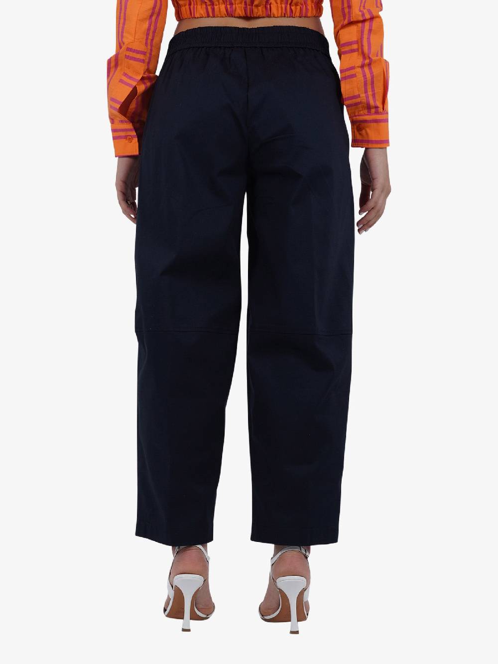 DIXIE Pantalone a palazzo P840J147 donna cotone blu Shopping online