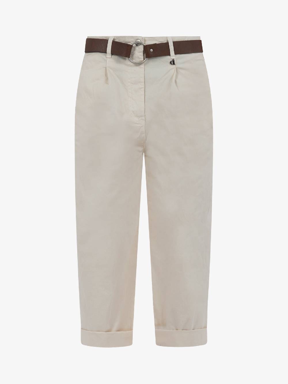 DIXIE Pantalone a gamba larga P773J185 donna cotone panna Offerta esclusiva