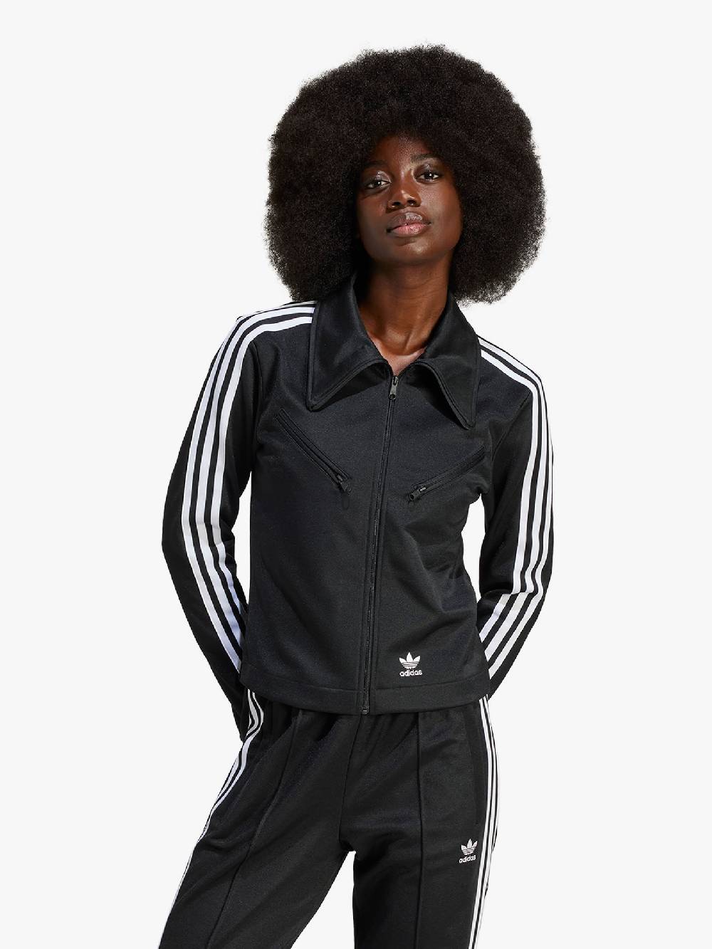 ADIDAS Felpa girocollo Montreal IU2524 donna cotone nero Offerta Giorno del Papà