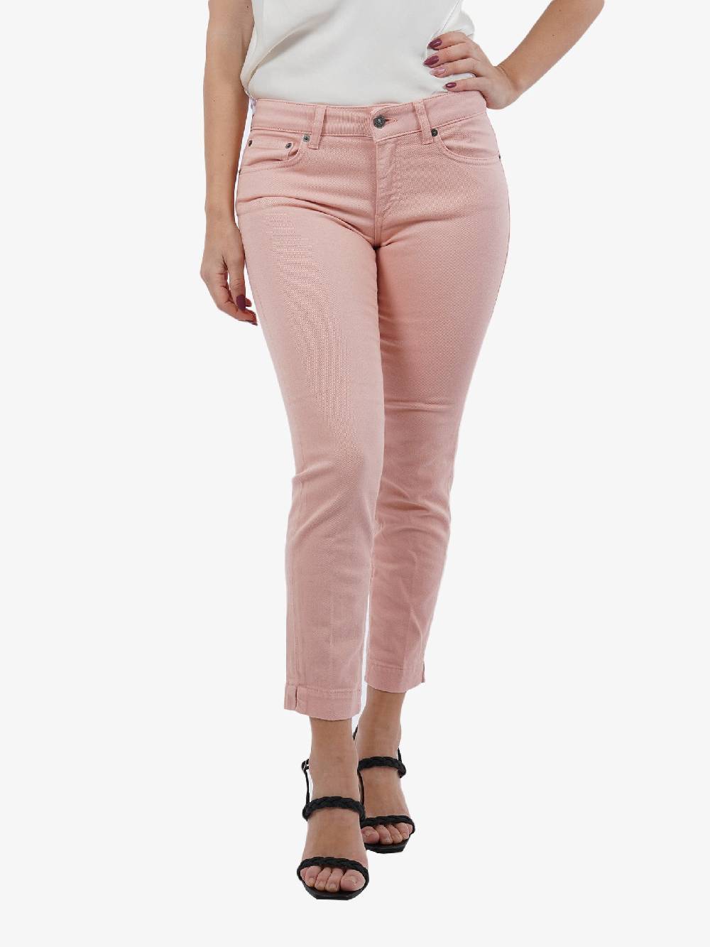 DONDUP Jeans Rose in cotone donna rosa Smaltimento dello stoccaggio
