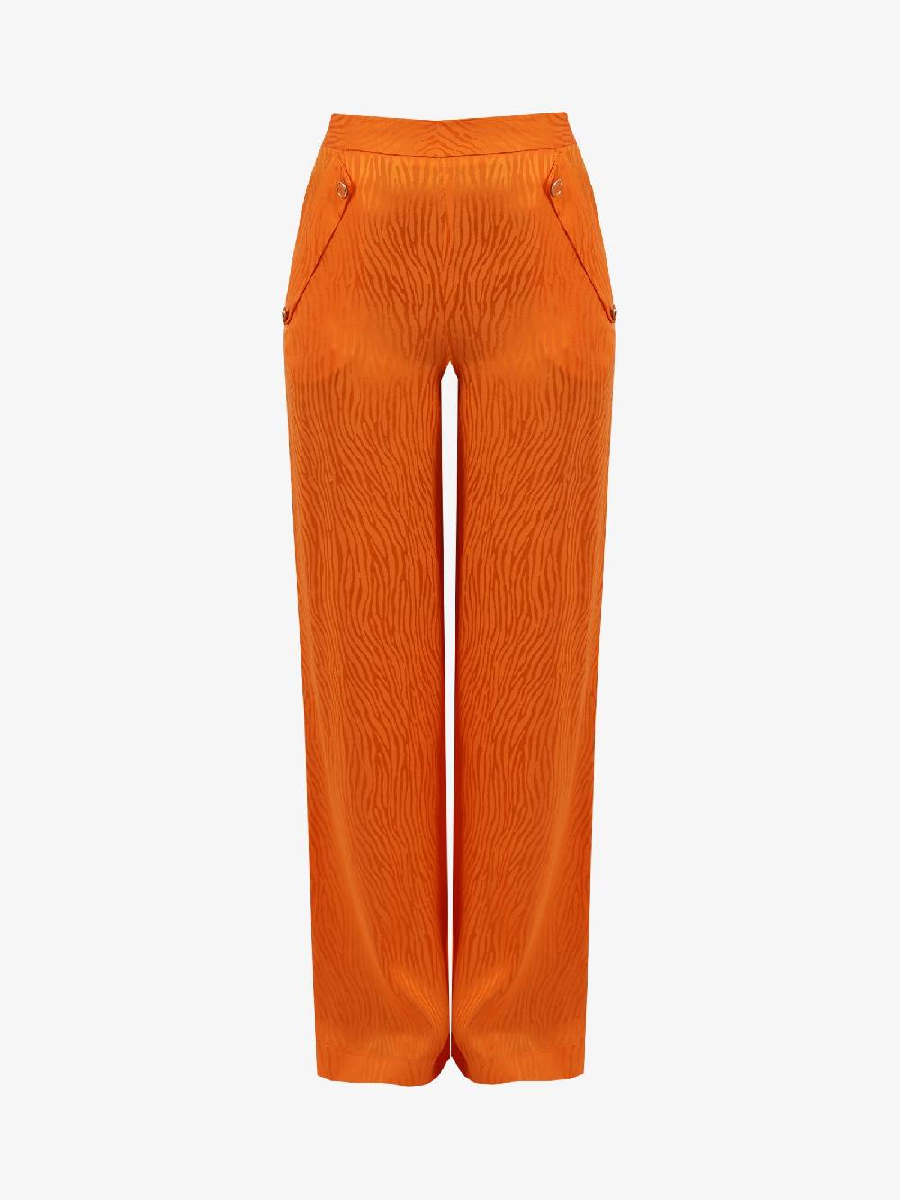 SPACE SIMONA CORSELLINI Pantalone a palazzo in jacquard donna zebrato Latest fashion
