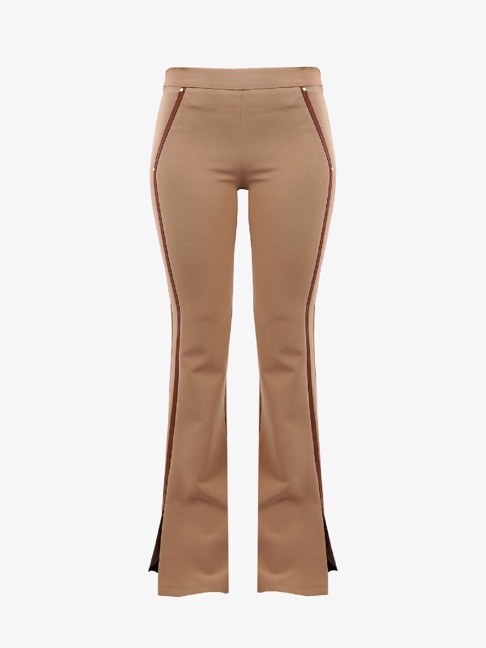 SPACE SIMONA CORSELLINI Pantalone flared donna beige Online Outlet