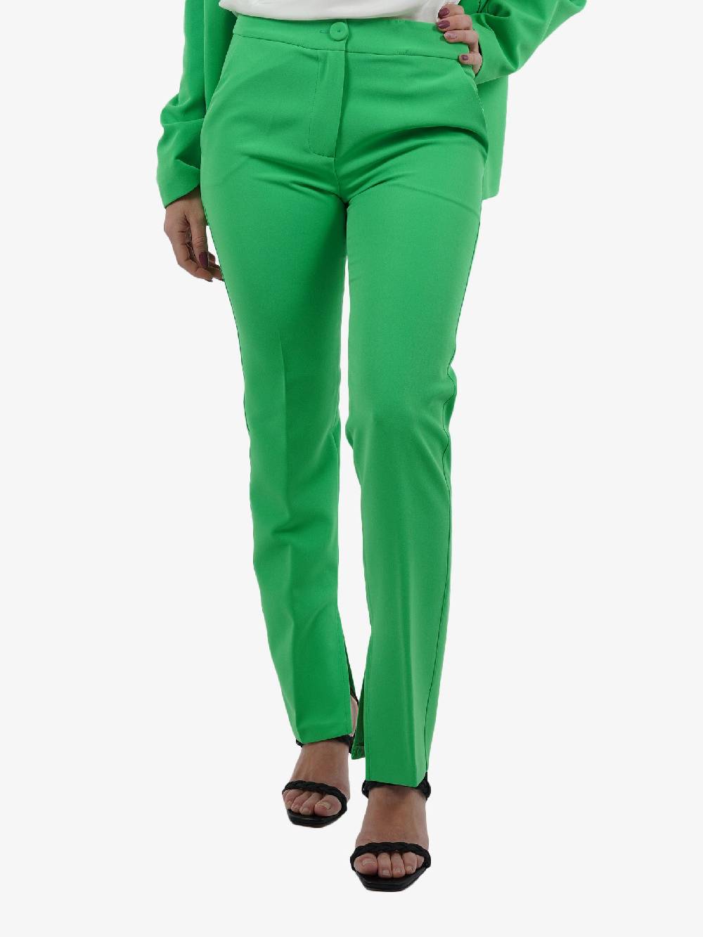 MARIUCCIA Pantalone slim donna verde Offerta temporanea