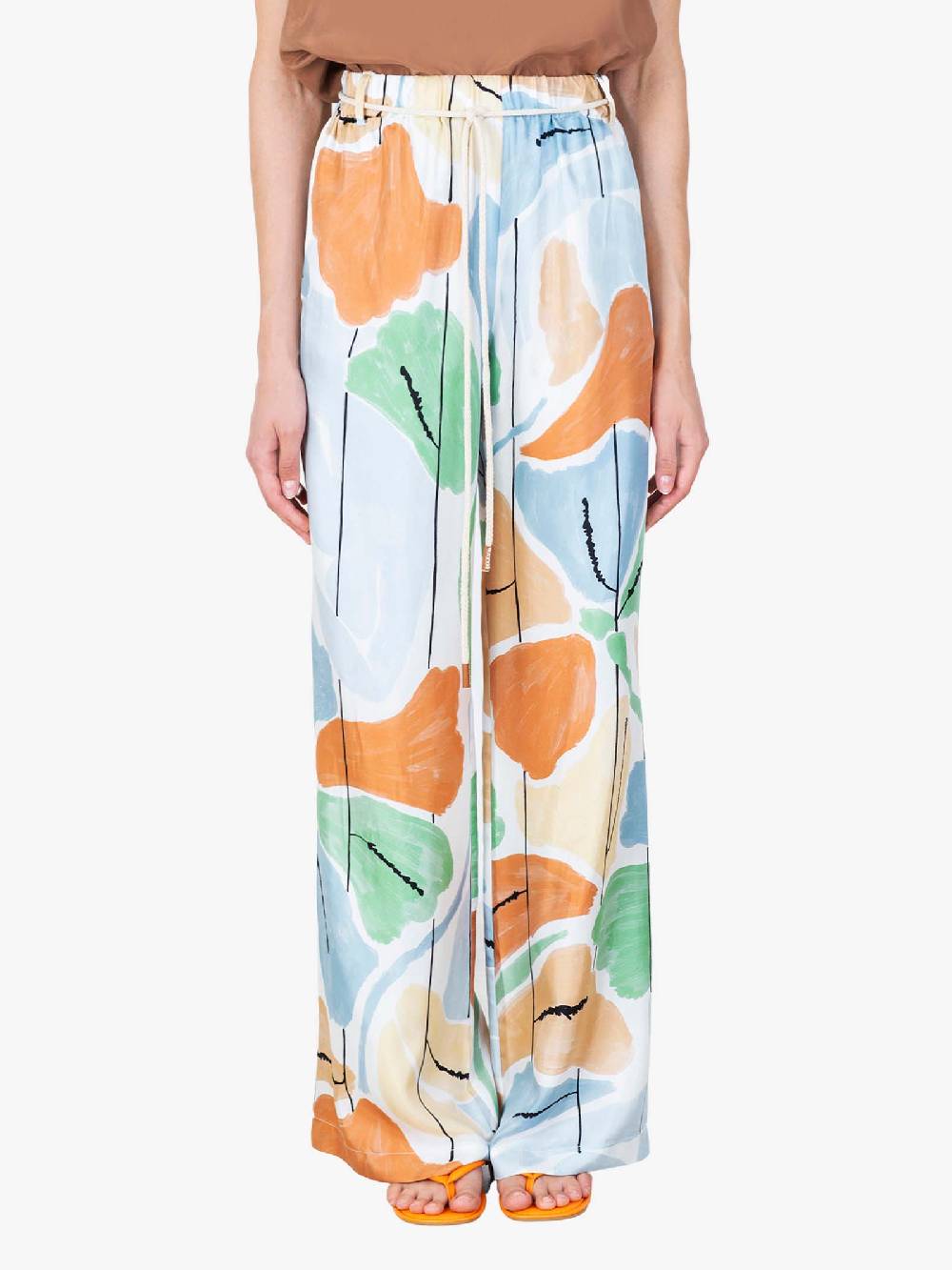 ALYSI Pantalone Eden a palazzo donna multicolor Offerte esclusive