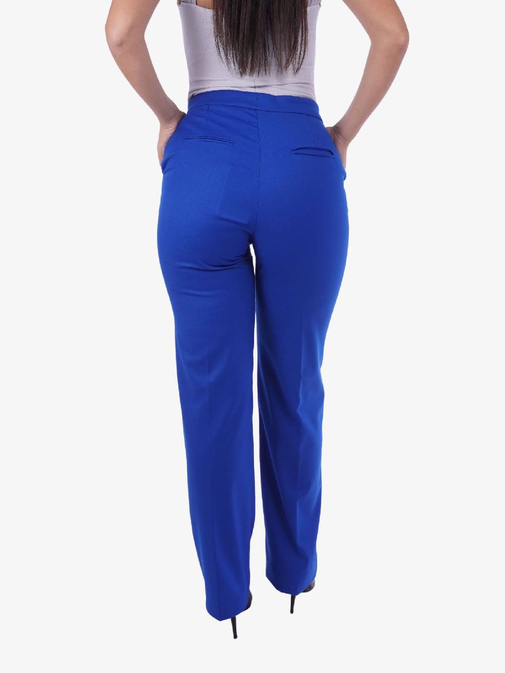 JIJIL Pantalone a vita alta donna blu Sconti VIP