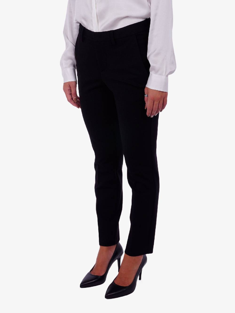 MERCI Pantalone a vita media donna nero Prezzo basso