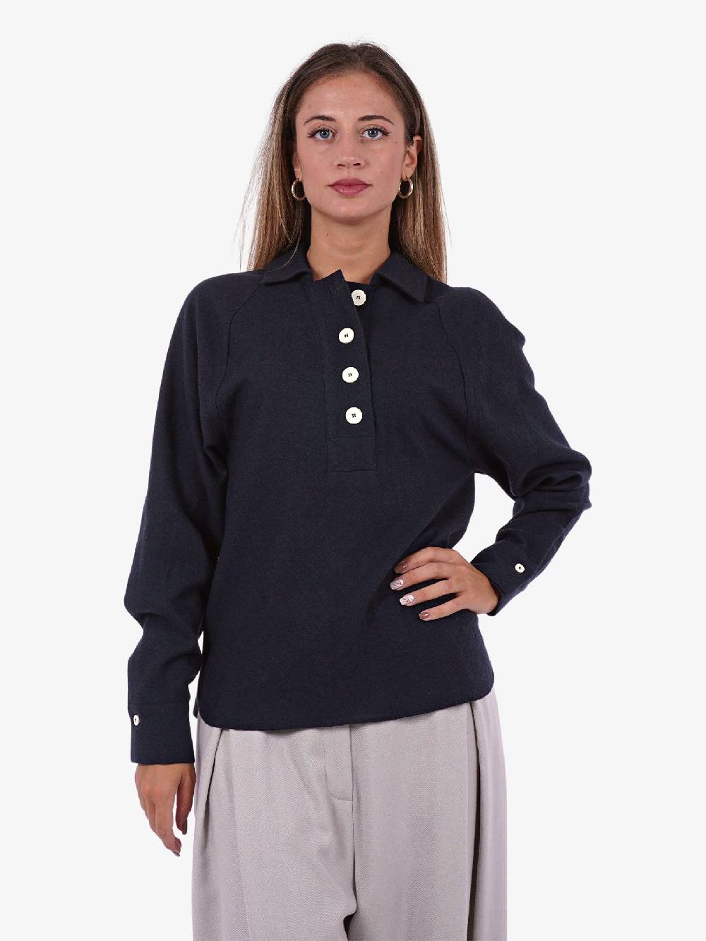 ALYSI Polo in lana donna morbido Offerta settimanale