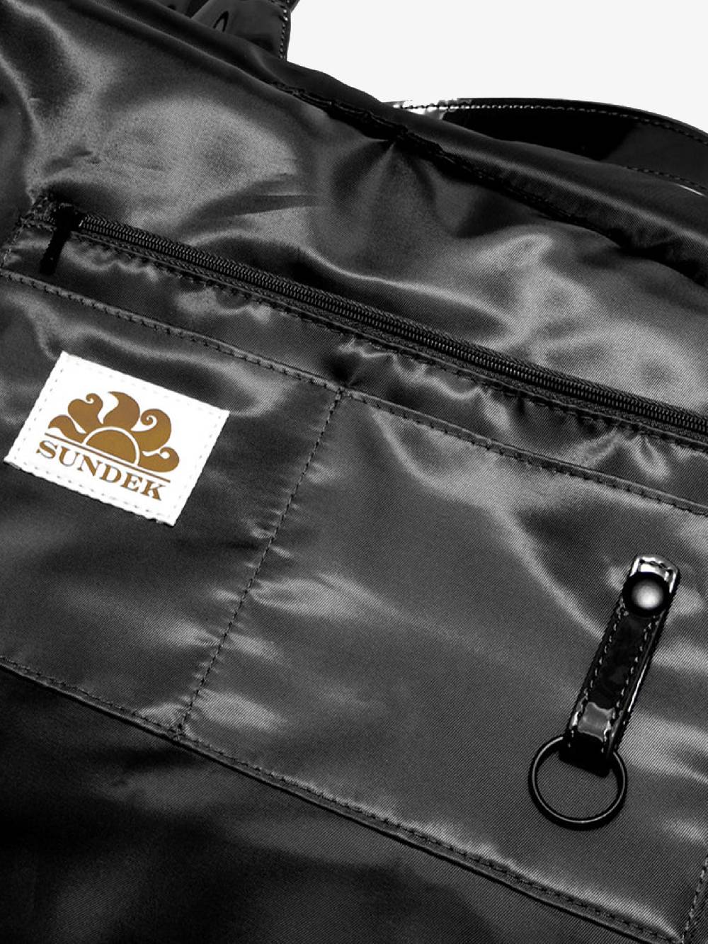SUNDEK Borsa mare maxi Chel donna nera Sostegno trimestrale